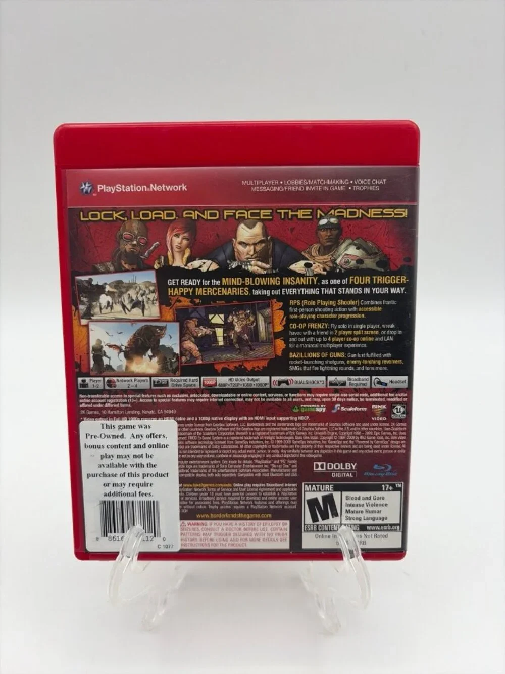 Borderlands PS3 PlayStation 3 Greatest Hits - Complete CIB Tested Working
